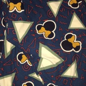Minnie bow and geo pattern LuLaRoe leggings